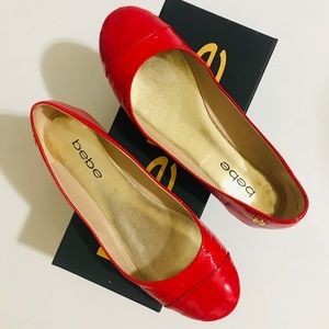 BEBE - Pre-owned RED flats